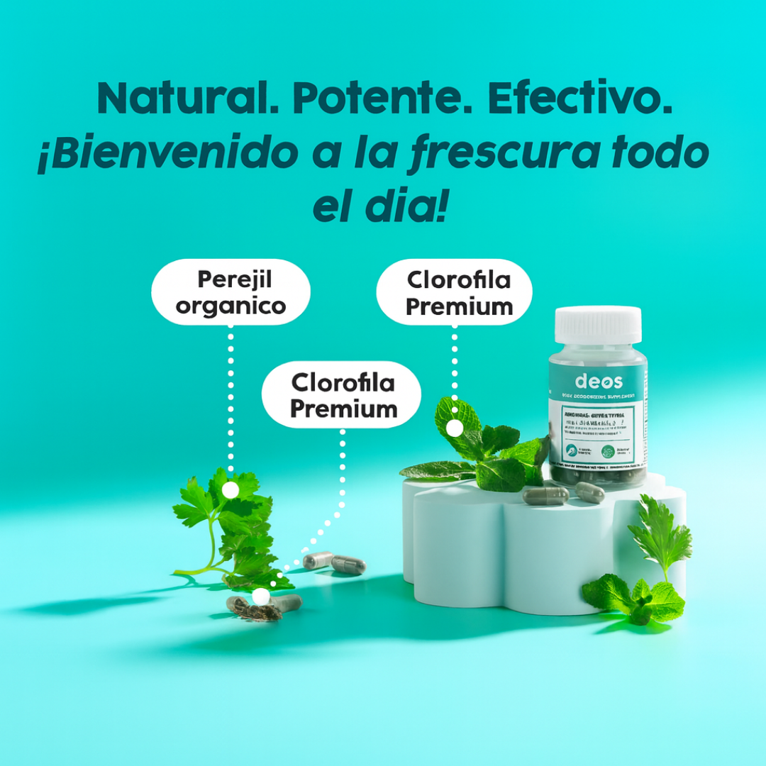 Deos™ Cápsulas - Neutraliza olores corporales desde la raíz